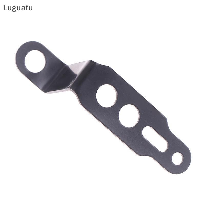 Luguafu 1PC Motocicleta LED Farol Braet Espelho Retrovisor Lâmpada Spotlight Extensão Titular Braçadeira Moto Scooter Ac
