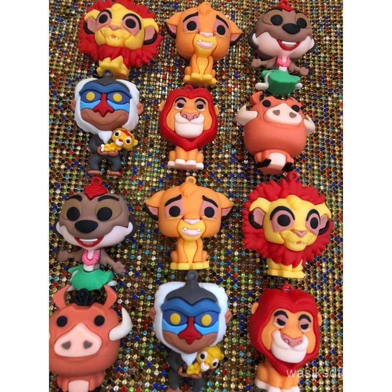 Pingente 3D do Rei Leão 60mm - Conjunto de 6 peças
