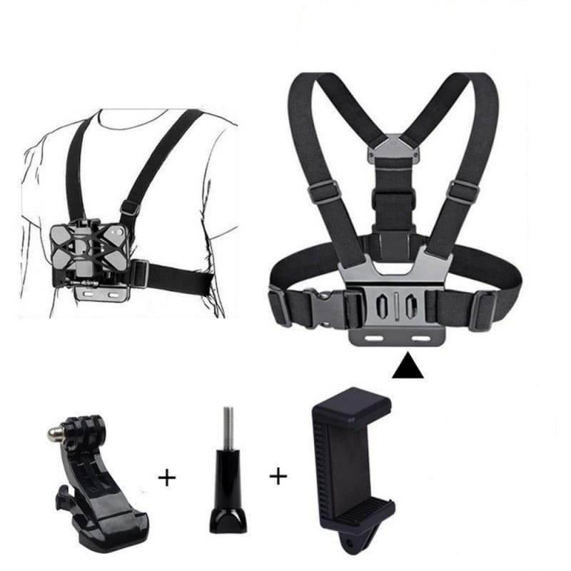 Suporte de pescoço para celular com visão em primeira pessoa, permite transmissão ao vivo da câmera, suporte de celular
