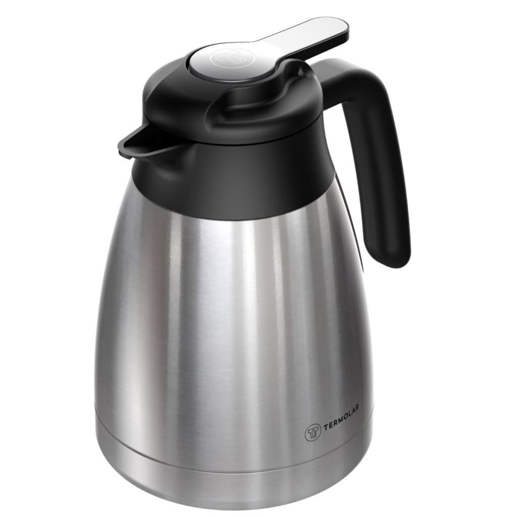 Bule Térmico Termolar Garzón 1,2L Inox Gatilho Café Chá Conserva Quente 12h