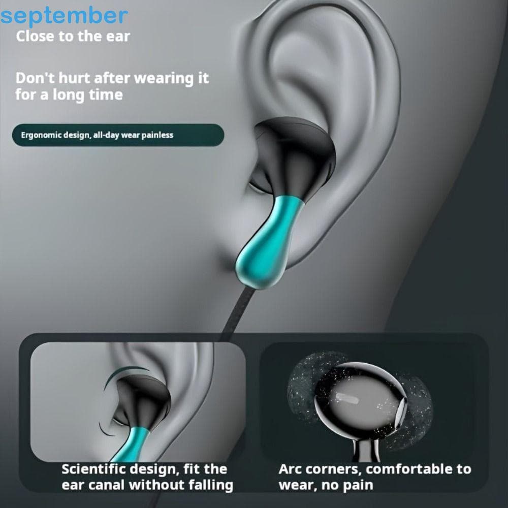 Fones De Ouvido Com Fio SEPTEMBERB , Fone Estéreo Hifi Microfone HD Intra-Auricular , Elegantes De Alta Fidelidade Tipo