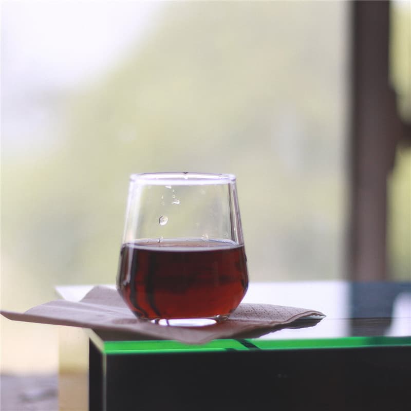 Copo de degustação de café feito à mão, produto único, requintado, transparente, vidro pequeno, japonês, simples, concha