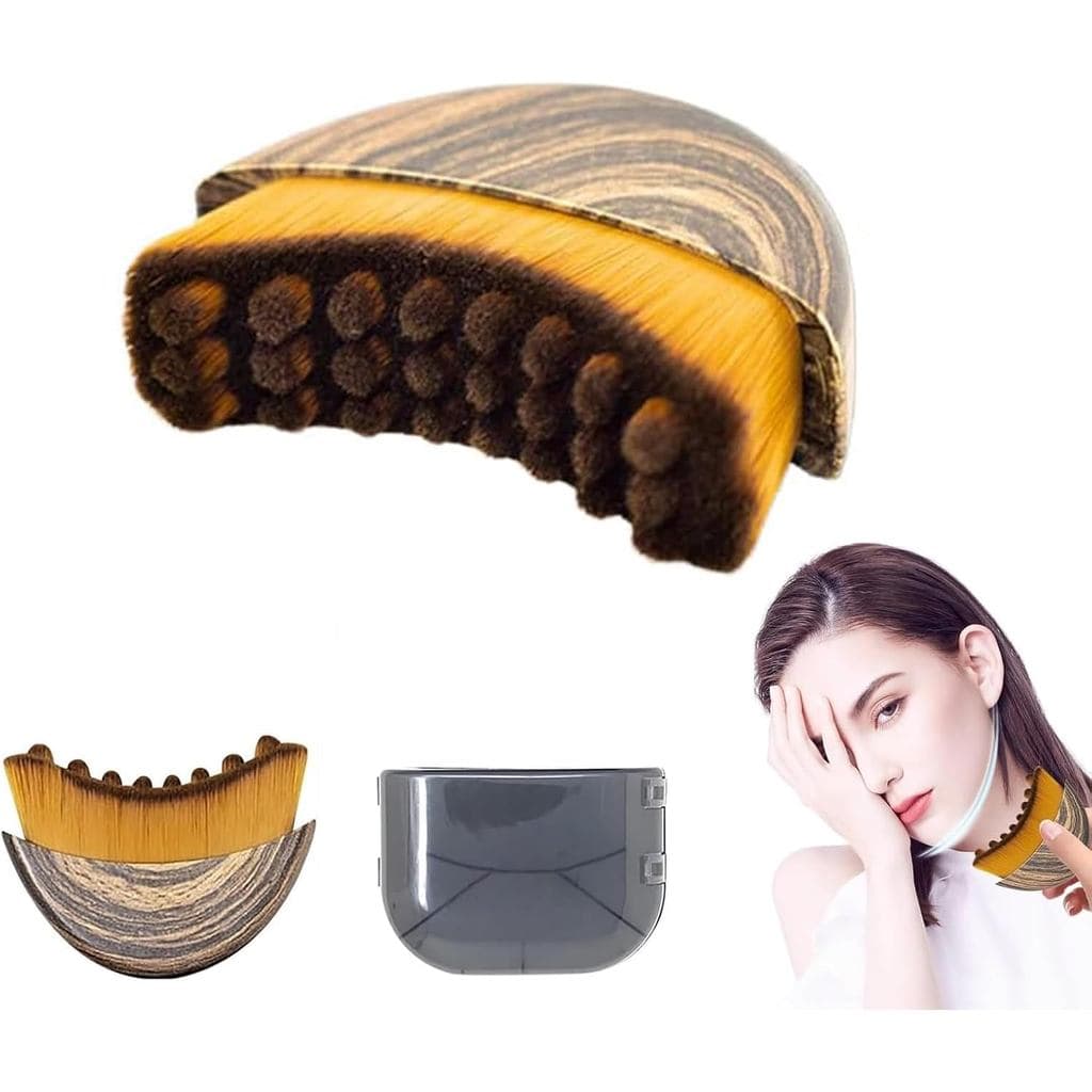 Escova Facial Linfática, Escova de Contorno Facial Linfática para Contornar o Rosto, Queixo e Área da Mandíbula, Massage