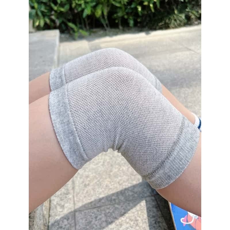 Crianças verão Ultra-fino algodão malha joelheiras resistente ao choque equipamento de proteção térmica masculino femini