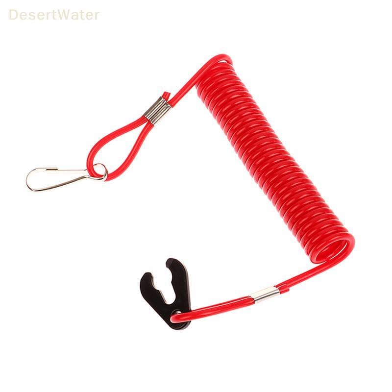 < DesertW > Interruptor De Parada De Motor De Barco De 2.0 M E Cordão De Segurança Para Peças Popa Corda De Extinção De
