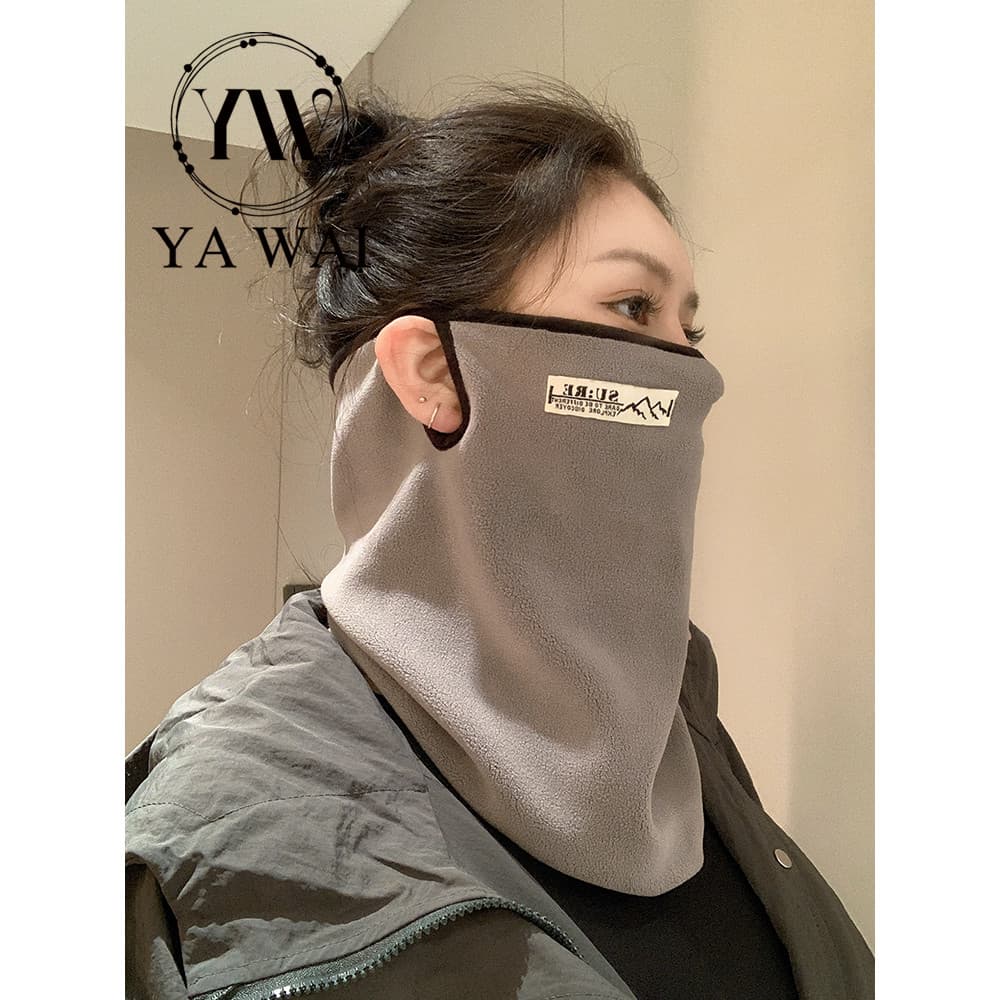 Pendurado lenço de orelha feminino inverno pescoço protetor pescoço capa de alto valor à prova de vento quente motocicle
