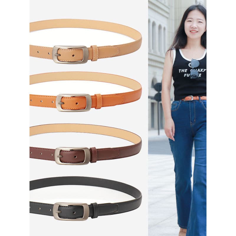 Local de trabalho moda Casual ins estilo feminino cinto masculino feminino mesmo estilo versão coreana simples All-Match