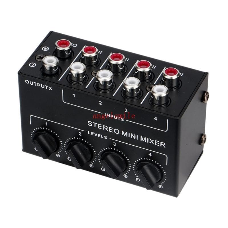Mixers Estéreo Passivos De 4 Canais Ace Metal Para Apresentações E Podcasts Ao Vivo