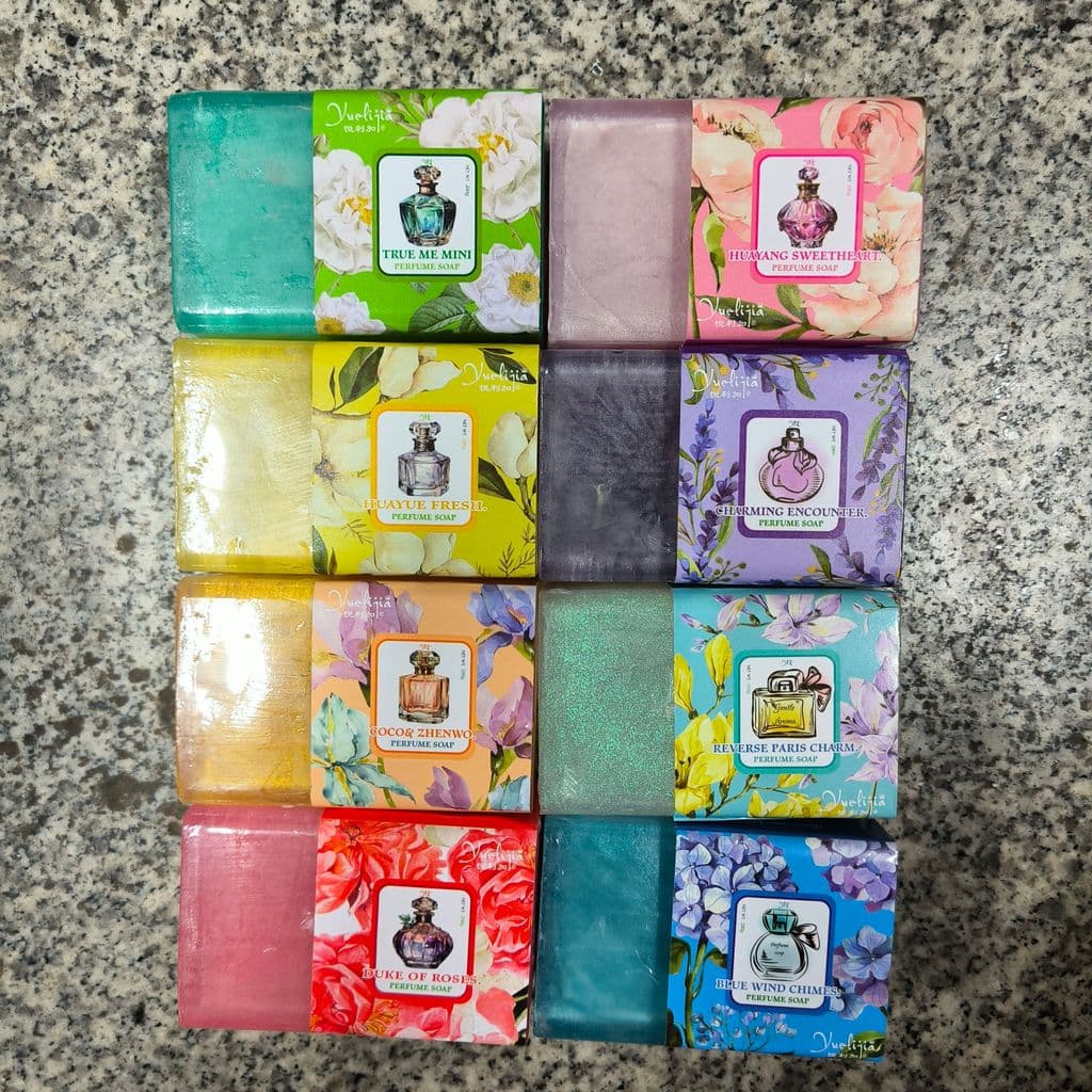 Yuelijia Perfume sabão 200 controle de óleo hidratante aperto dragagem poros hidratante pele chuveiro fragrância
