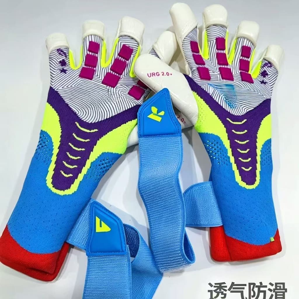 26 novo estilo copa do mundo verão respirável antiderrapante profissional engrossado luvas de goleiro