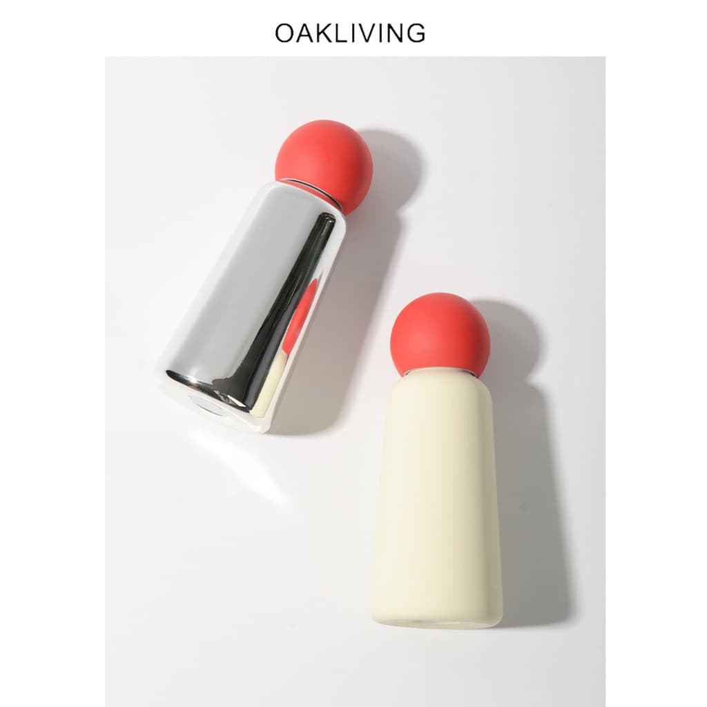 Oakliving304 copo térmico de aço inoxidável ins copo criativo feminino bonito contraste cor copo de água portátil de alt