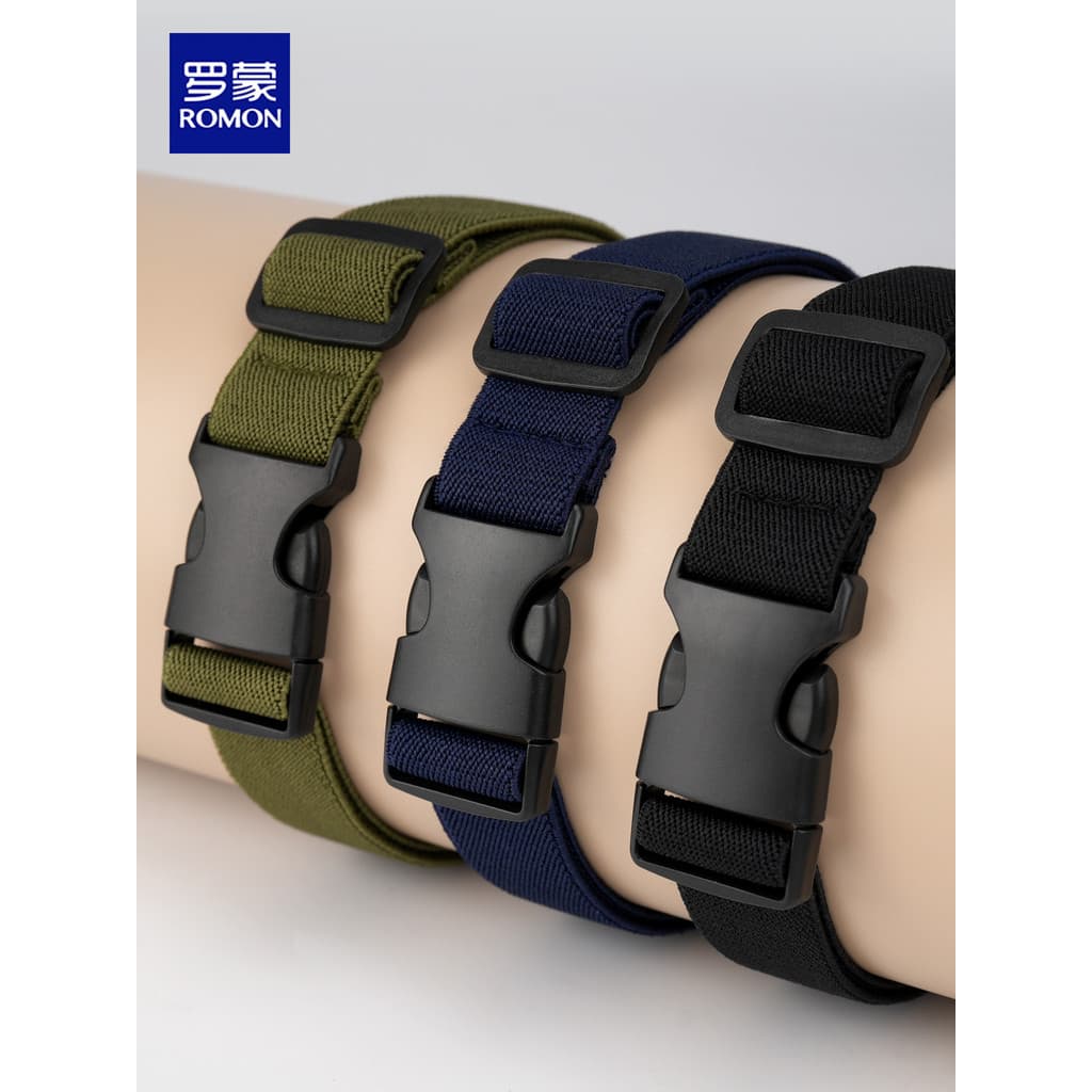 Cinto elástico preguiçoso ajustável para crianças, masculino, médio e grande, treinamento militar, esportes, um segundo,