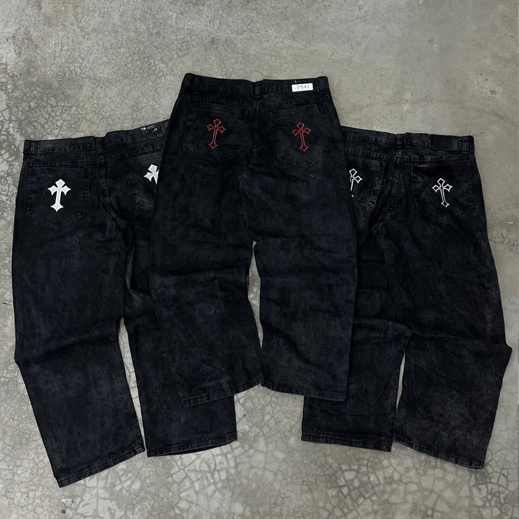 Calça Baggy Balão Jeans "Cruz" Premium StreetWear