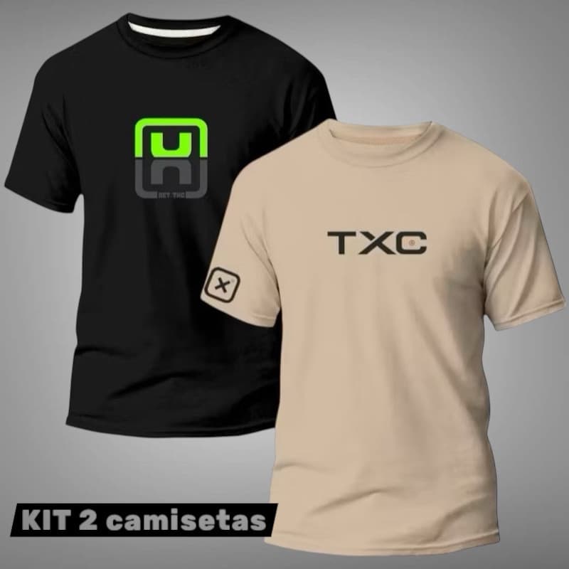 Kit masculino 2 camisas country TXC algodão 30.1 Camiseta Novo