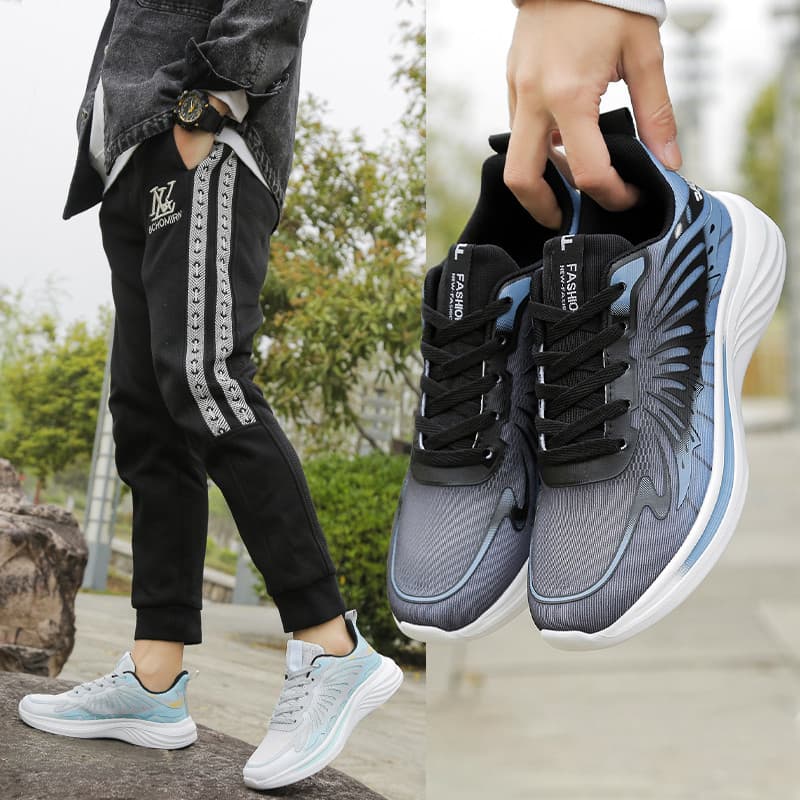 Beamon sapatos masculinos verão malha respirável sapatos esportivos leve sola macia estudante tênis de corrida desodoran