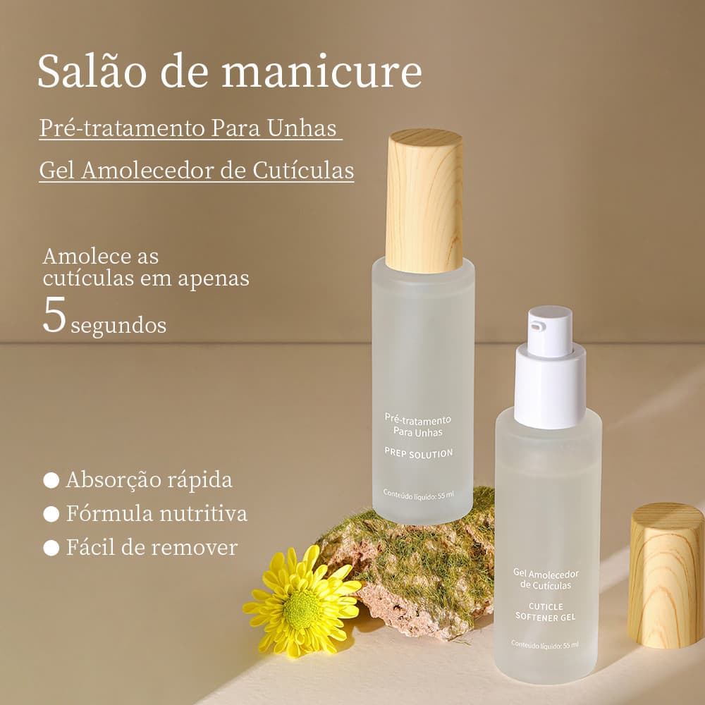 MR NAIL Pré-Tratamento e Gel Amolecedor de Cutículas 55ml Manicure Profissional
