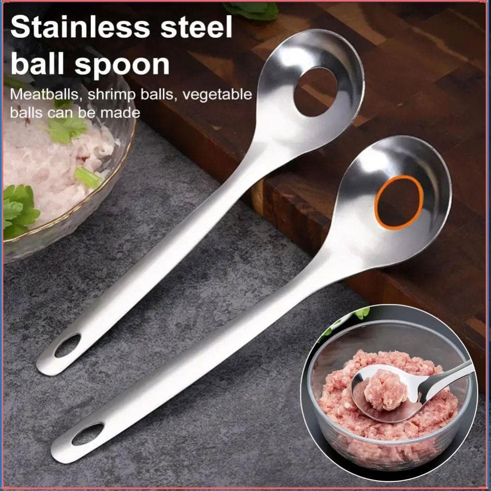 1 Pçs Colher De Almôndega , Fabricante De Almôndegas De Aço Inoxidável Fácil Peeling Pressin , De Aperto Manual