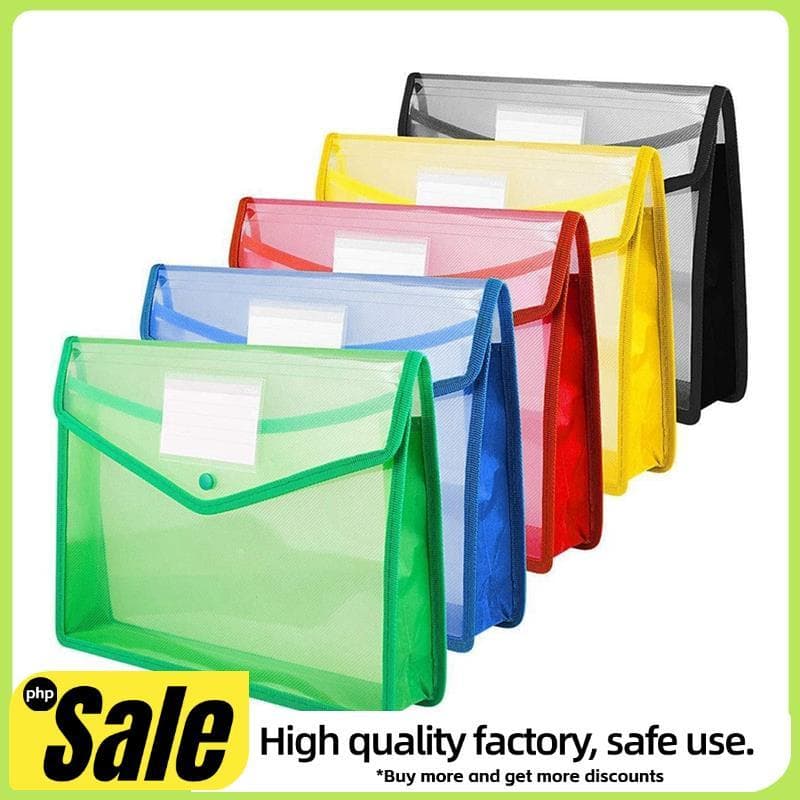 Pasta Envelope Expansão Arquivo Carteira A4 Carteiras De Plástico De Armazenamento Com Fivela De Pressão E Bolso A4 Saco