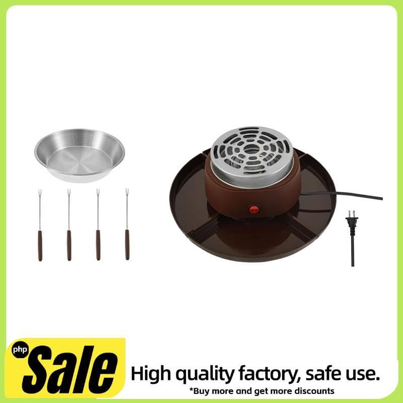 Fabricante Elétrico De Smores Para Festas , 4 Bandejas Destacáveis , Molho De Chocolate Quente , Sem Chama , Torrador Ma