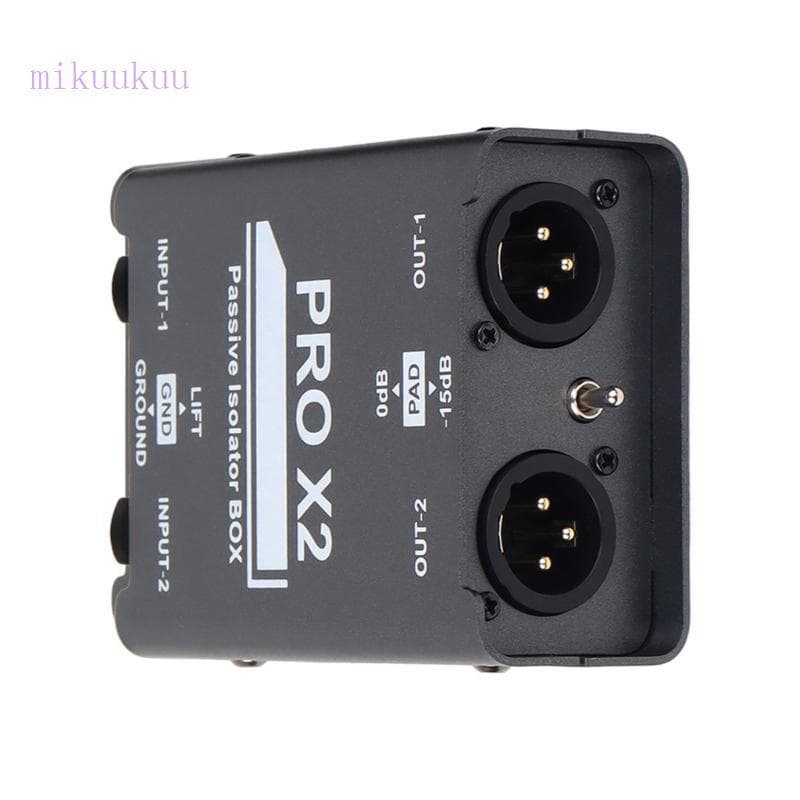 Isolador Ruído Auditivo Isolamento MIku 2CH Elimina Para Estéreos Domésticos Carro