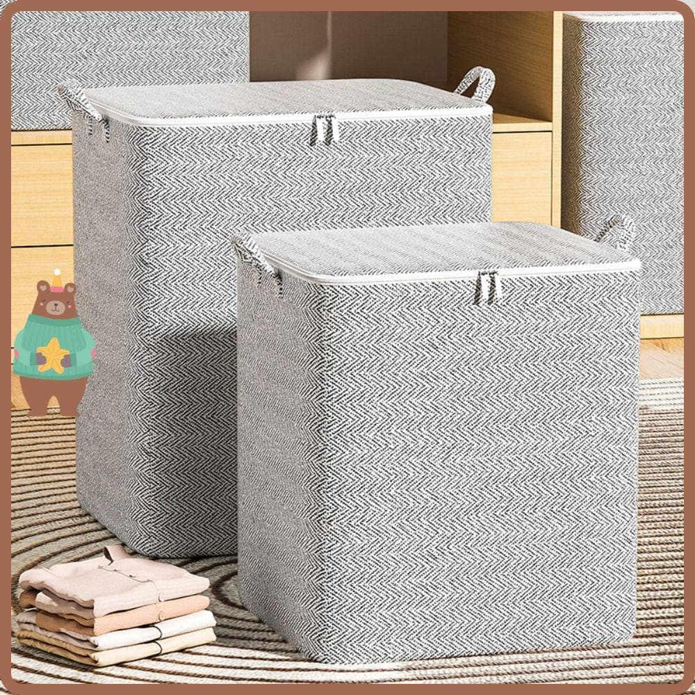 Bolsa De Armazenamento De Roupas , Com Alça , Cesta Colcha À Prova De Poeira , Grande Capacidade