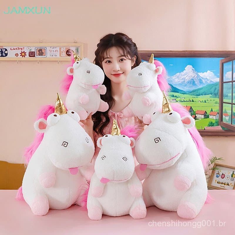 JAMXUN 45cm Despicable Me The Grinch Moda Desenhos Animados Unicórnio Boneca Plushie Brinquedo Macio Urso De Pelúcia Fem