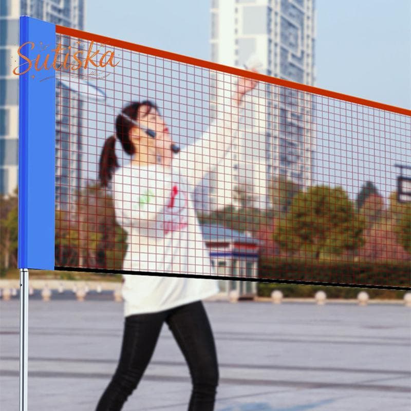 sutiska 3.1/4.1/5.1/6.1m Rede De Badminton Padrão De Treinamento Esportivo Profissional Vôlei Fácil Configuração Malha D