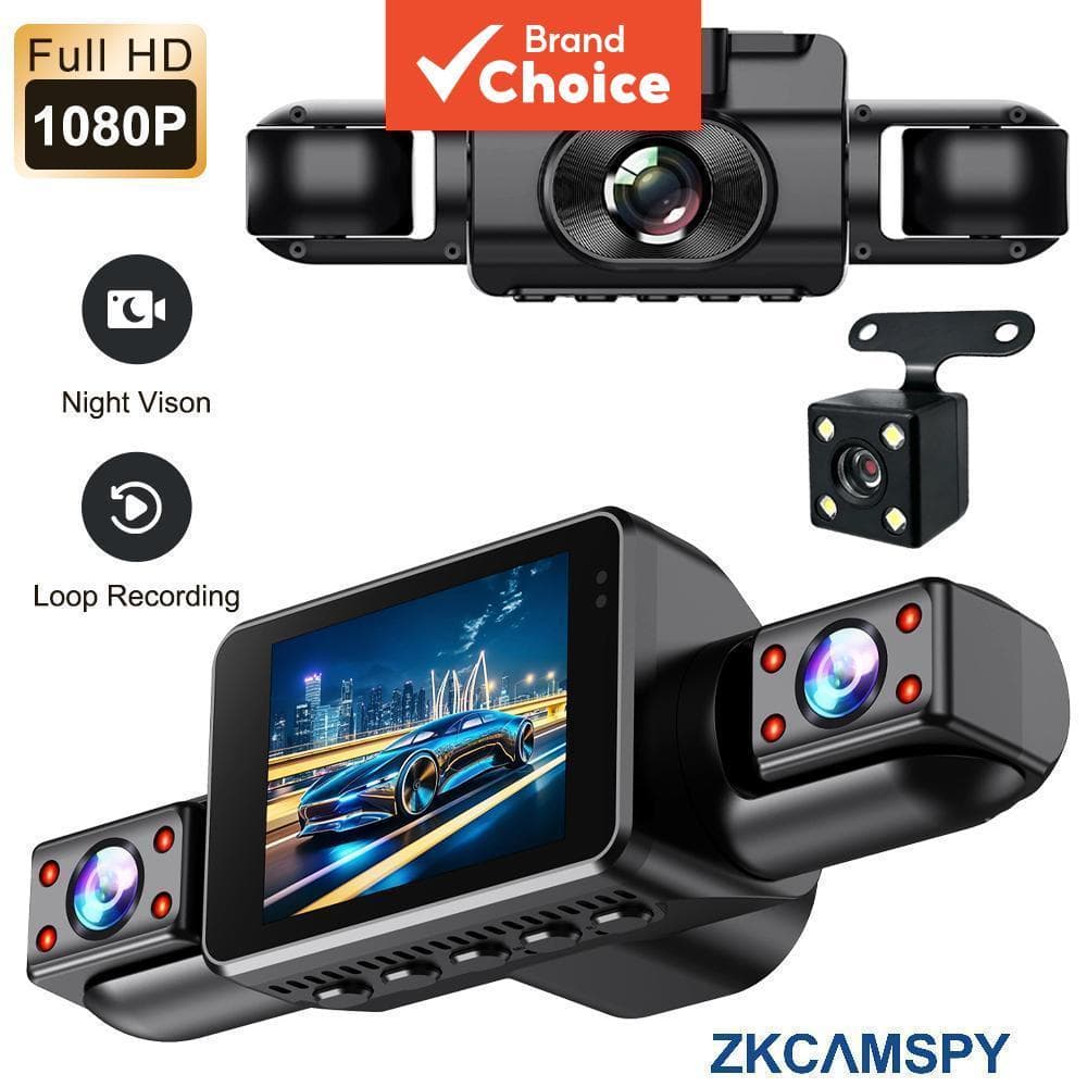 Câmera Veicular 4 Canais 1080P Gravador de Vídeo 360° Visão Monitoramento de Estacionamento Visão Noturna