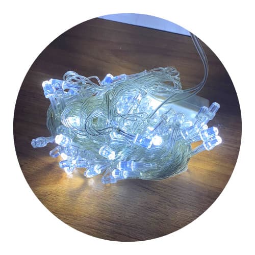 Cordão 100 Lâmpadas Super LED Pisca Pisca Premium Qualidade Original Profissional Top Durável Resistente Prático
