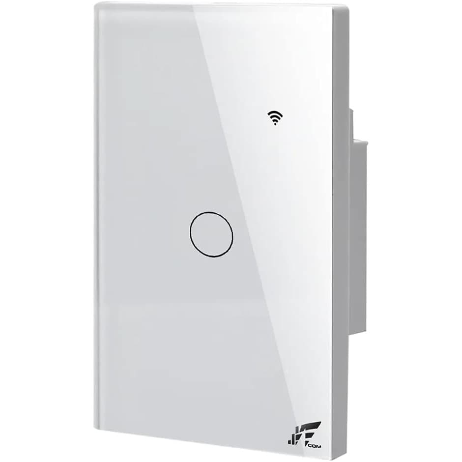 Interruptor Wifi Touch 1 Botão Tuya Alexa Sem Neutro Rf433