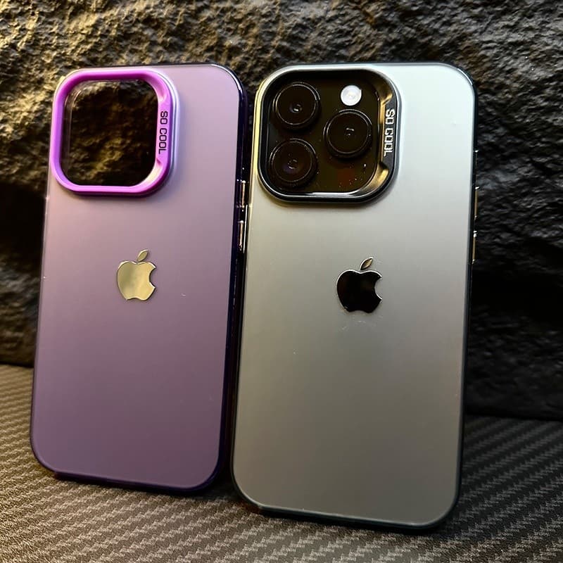 Capinha De Metal Fosco Para iPhone 17 Air 16 15 14 13 12 11 Pro Max 14 15 16 Plus Capa À Prova De Choque