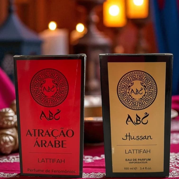 Kit 2 Perfumes Árabes Importados Fixação Marcante Amadeirado Especiarias Perfumaria Oriental 100ml