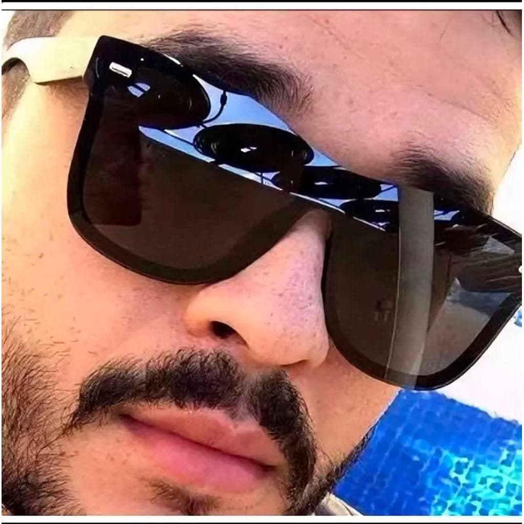 Óculos de Sol Masculino Feminino Preto Verão Praia Escuro Com Proteção UV 400 Oferta Top Tendencias