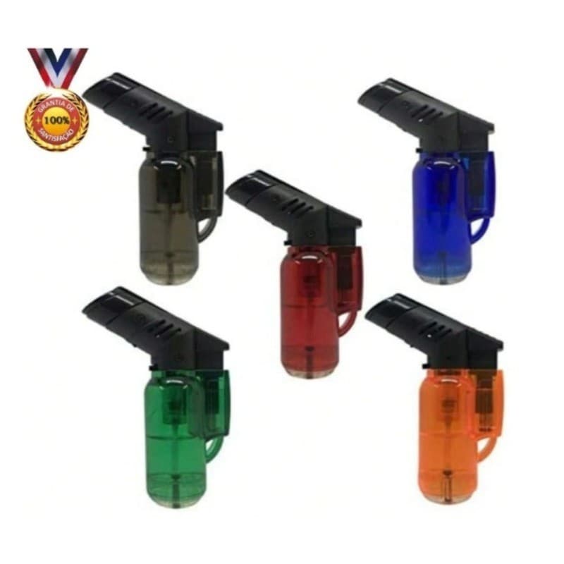 Mini Maçarico Portátil Recarregável Com Regulagem Culinário Acendedor Automático（8cm x 5cm x 3cm）