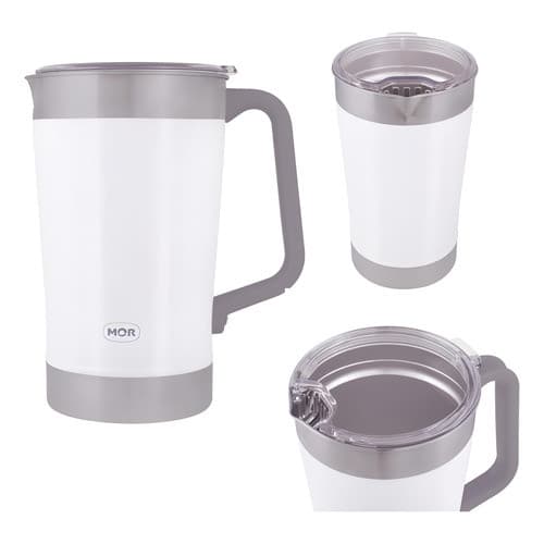 Jarra Térmica Inox 1,9l Resistente Frio Quente Alça Jug Mor