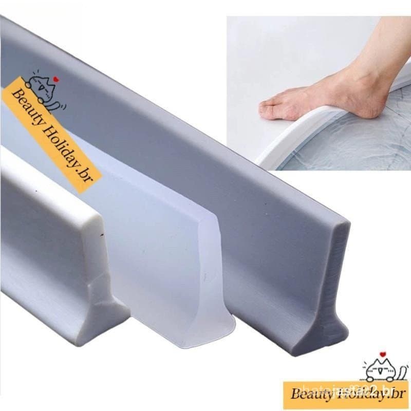 Barreira De Silicone Para Banheiro Água Retenção Fita De Separação A Seca Úmido Vedação Da Porta
