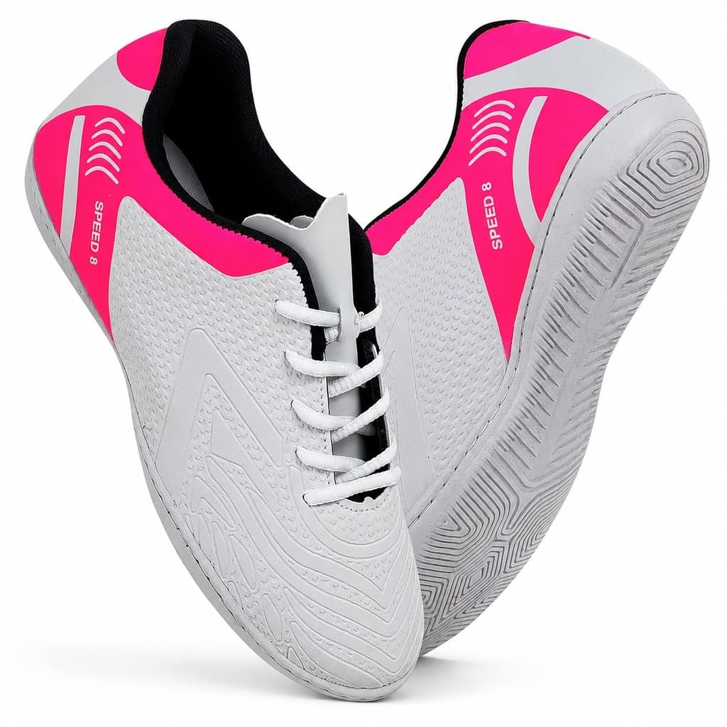 Chuteira Futsal Quadra Speed Relevo Resistente Unissex