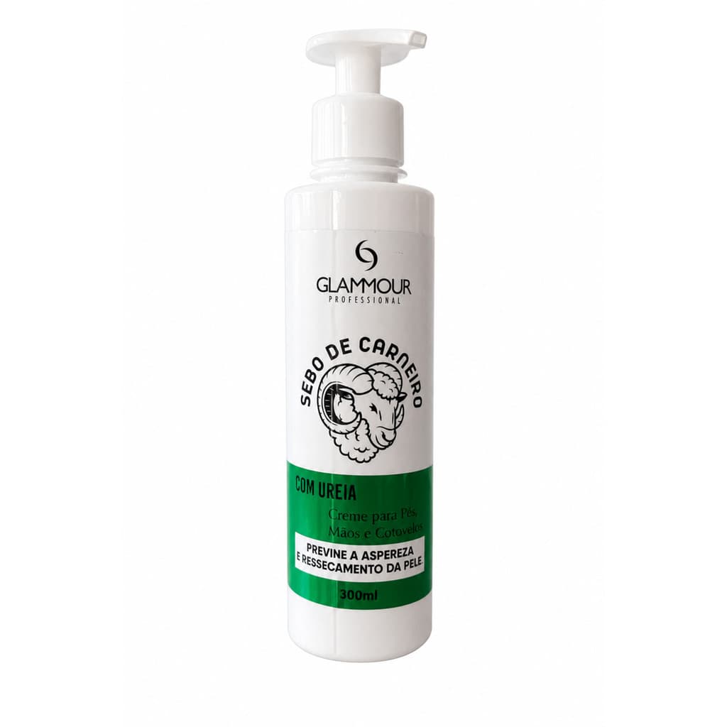 Sebo de Carneiro com Ureia  Glammour 300 ml