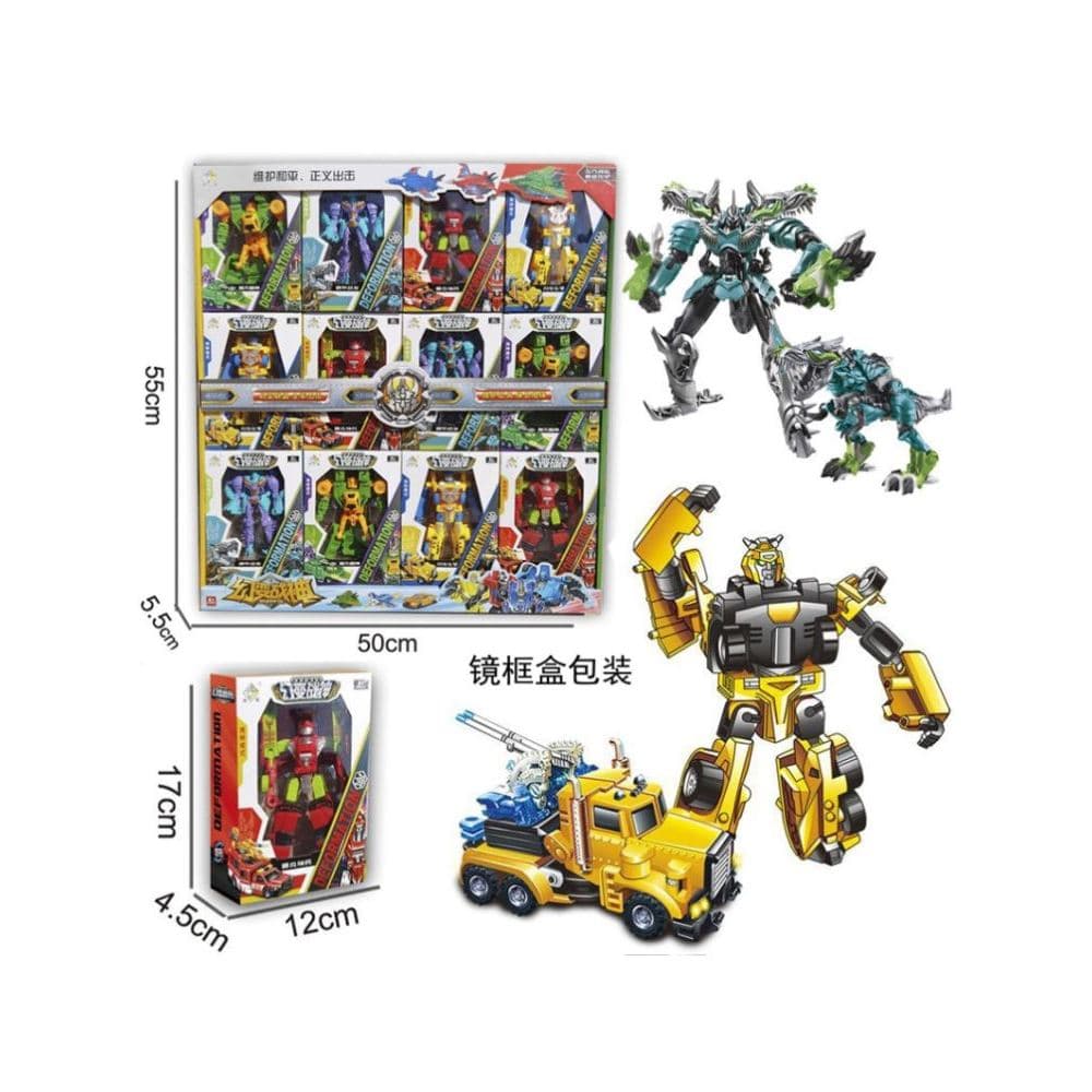 Menino carro transformação brinquedo crianças King Kong robô modelo grande caixa de presente treinamento classe presente