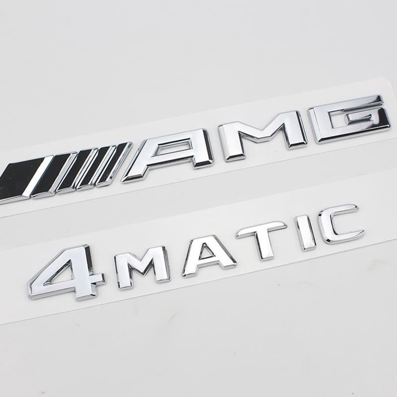 16-17 Mercedes-Benz// Logotipo AMG 4MATIC De 4 Unidades Carro Peças Automotivas Decoração
