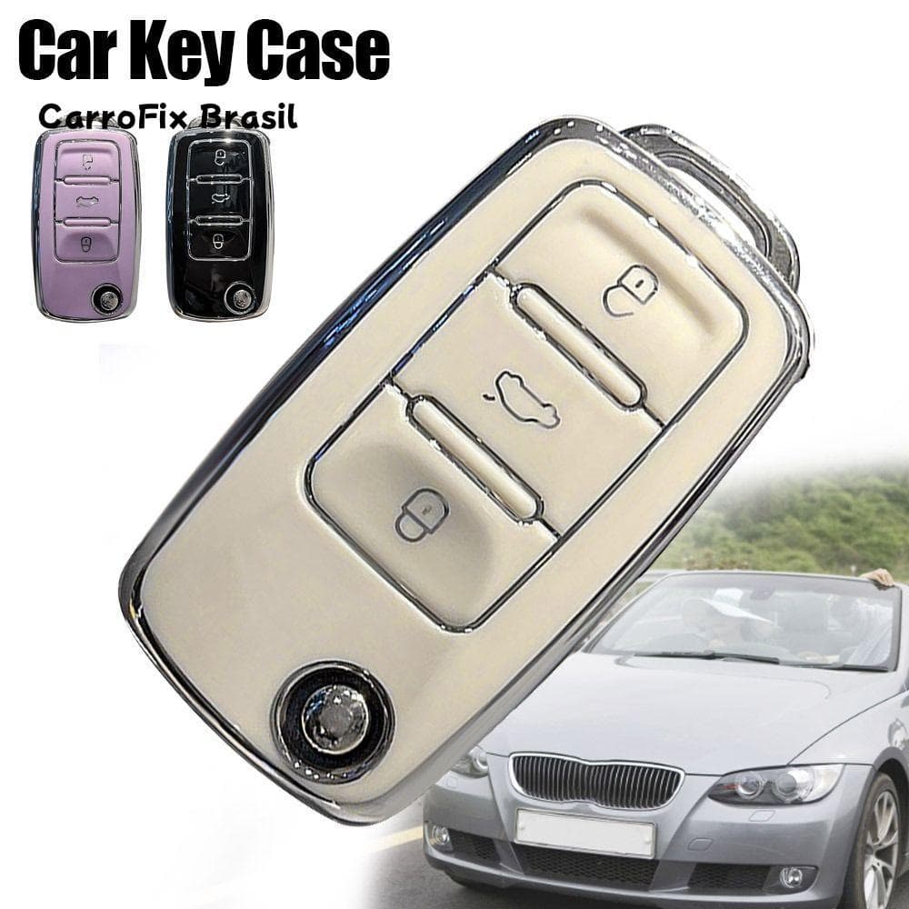 Chave Do Carro WWAX , Capa De TPU Macia , Para Volkswagen VW/POLO/Tiguan/Passat/Golf/Scirocco/Jetta