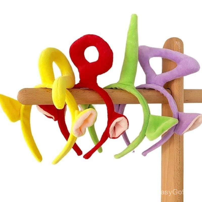 4 Cores Teletubbies Fita Anime Cartoon Hairband Fofa Para O Cabelo Mulher Maquiagem Rosto Acessórios