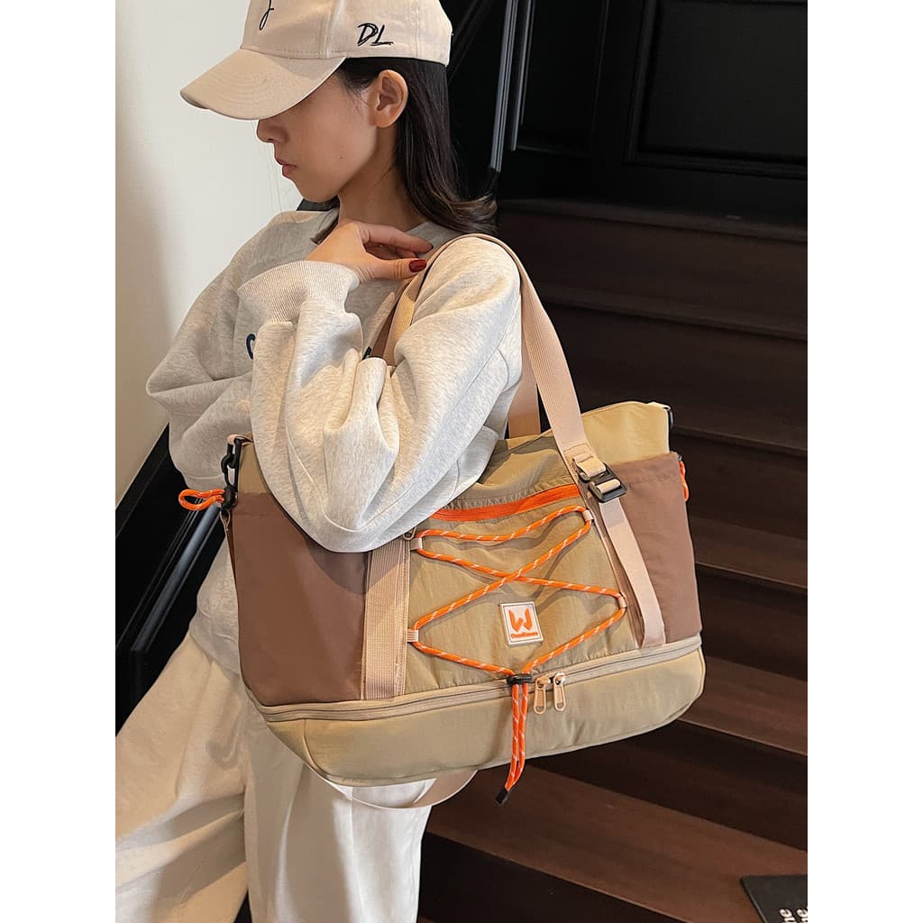 Bolsa de viagem de curta distância de grande capacidade ao ar livre meninos esportes ginásio saco de armazenamento de ba