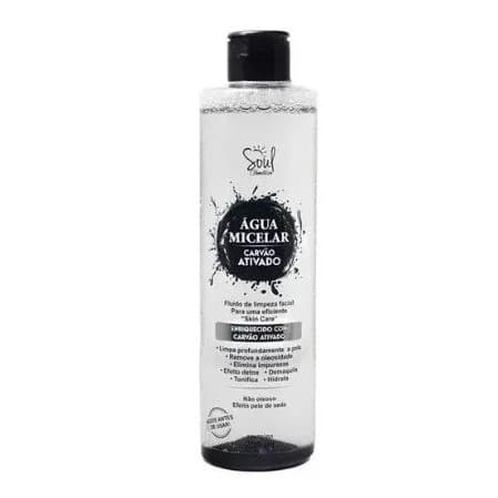 Água Micelar Carvão Ativado 250ml - Soul Cosmétics
