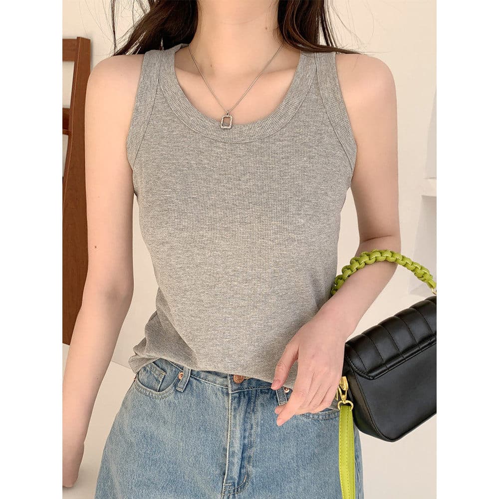 Camisola com rosca para uso externo, capa de verão feminina, seios internos, Anti-reflexo, aparência mais fina, fundo br