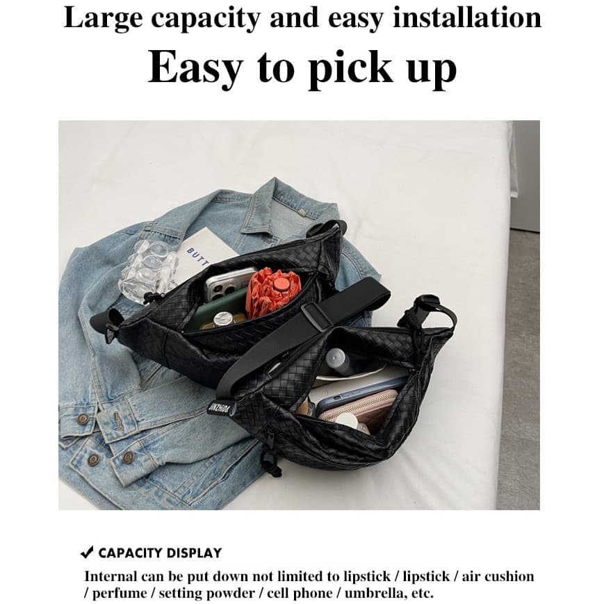 【Leve e Prático】Small fashionable chest bag/Pequeno/Confortável/Unissex