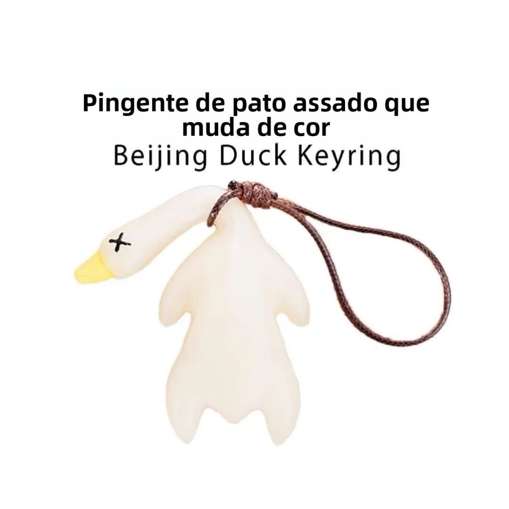 Fotocromático pato assado pingente de carro criativo espelho retrovisor pato pingente influenciador bonito decoração Int