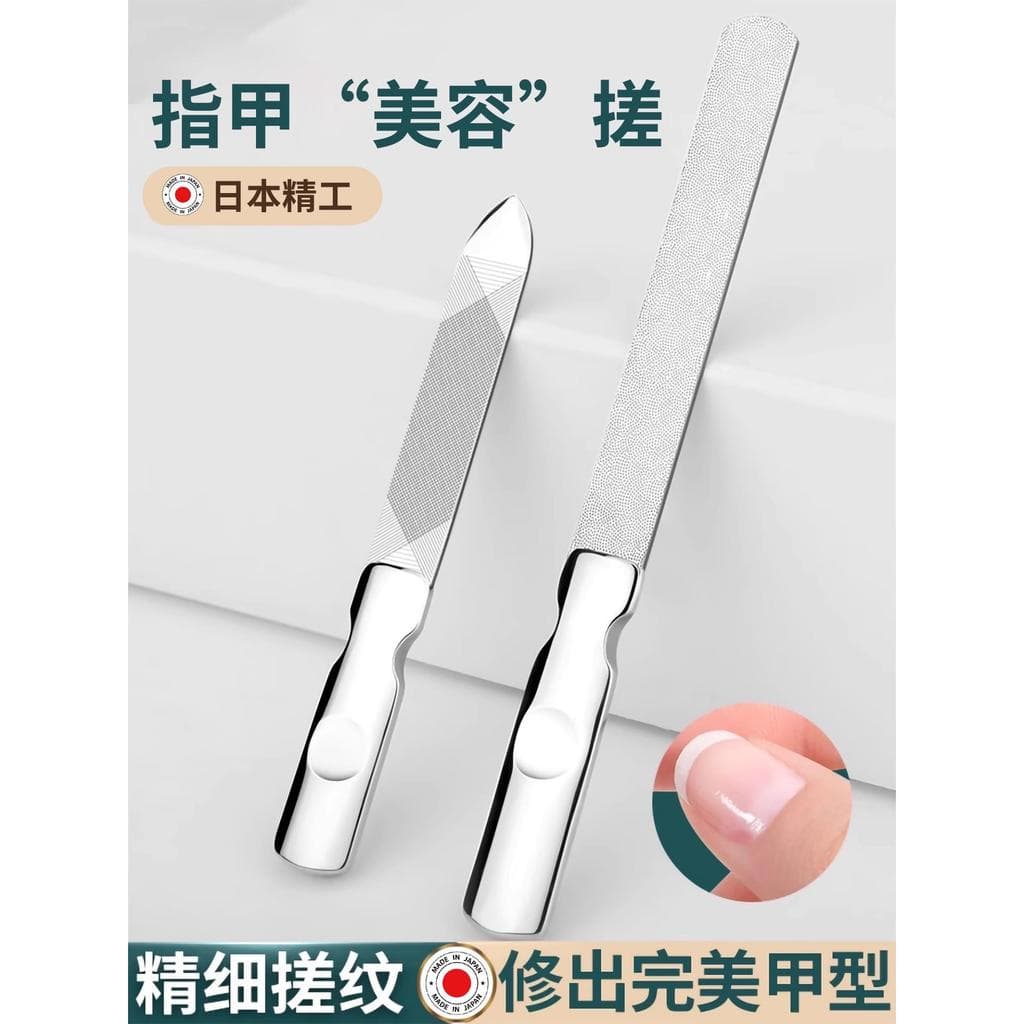 2025 novo estilo de aço inoxidável arquivo de unhas japão Material importado ferramenta manicure polimento esfregando ti