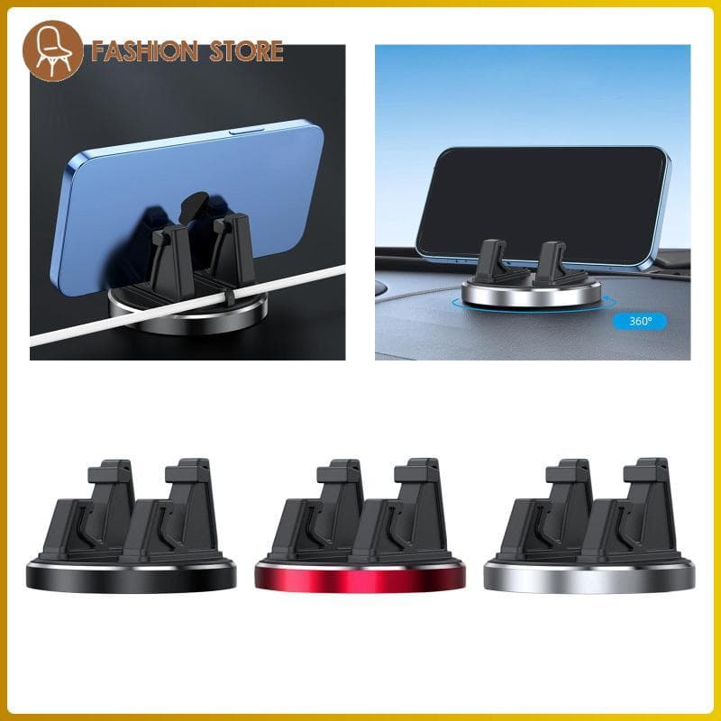 [Wishshopeelq] Suporte Para Telefone Com Console Central Automático Acessório De À Prova De Choque De Metal Giratório De
