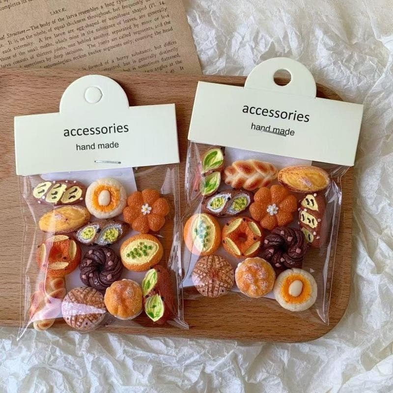 Adesivos Magnéticos Com Tema De Padaria-Mini Pretzel E Baguete Ímãs De Geladeira Para Decoração De Cozinha Loja